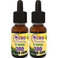 fumidea-CrystalCBD 2X E-liquido con Cristales de cbd 200mg - 20ml Sabor lemonhaze Cannabis y limòn Total 40ml - Liquido…